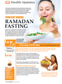 Your Diet during Ramadan fasting