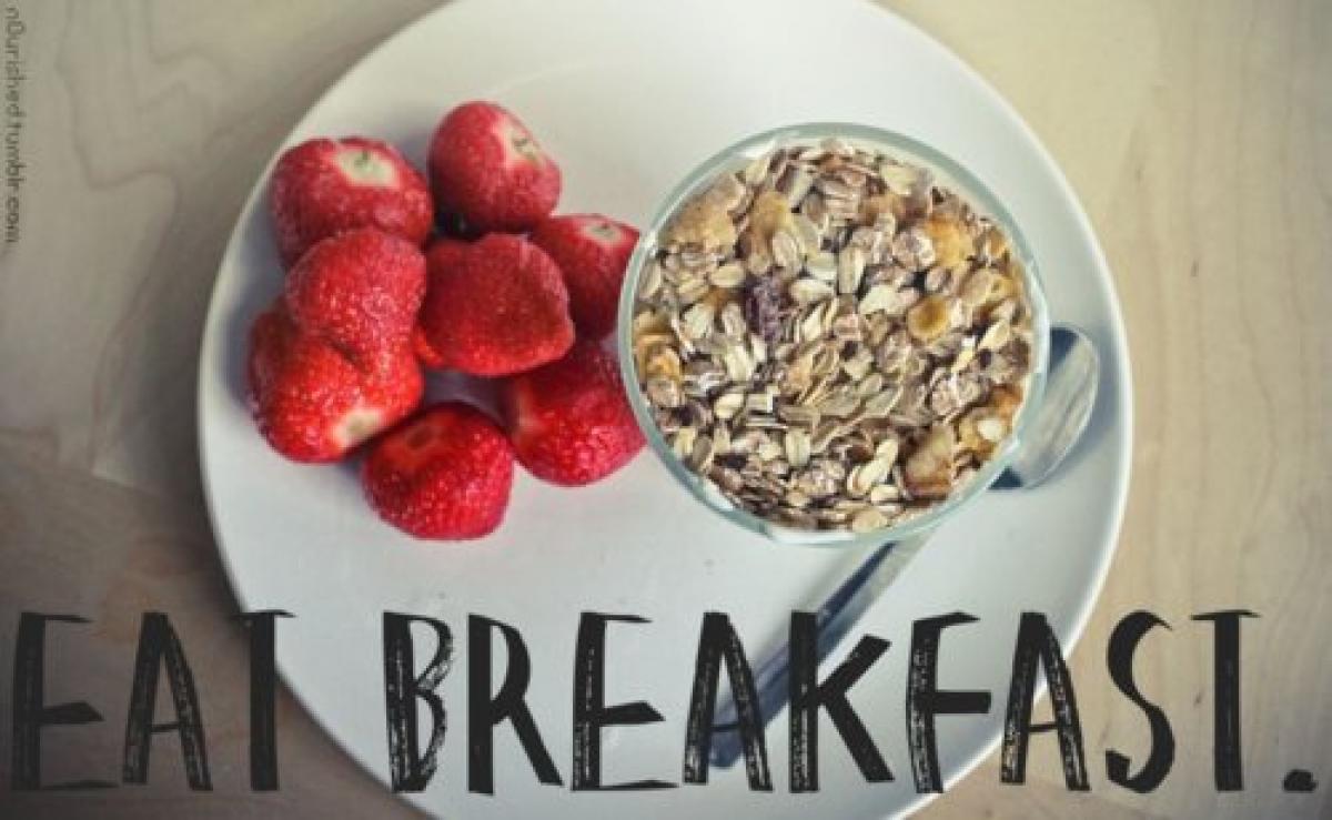 Never skip your breakfast!!